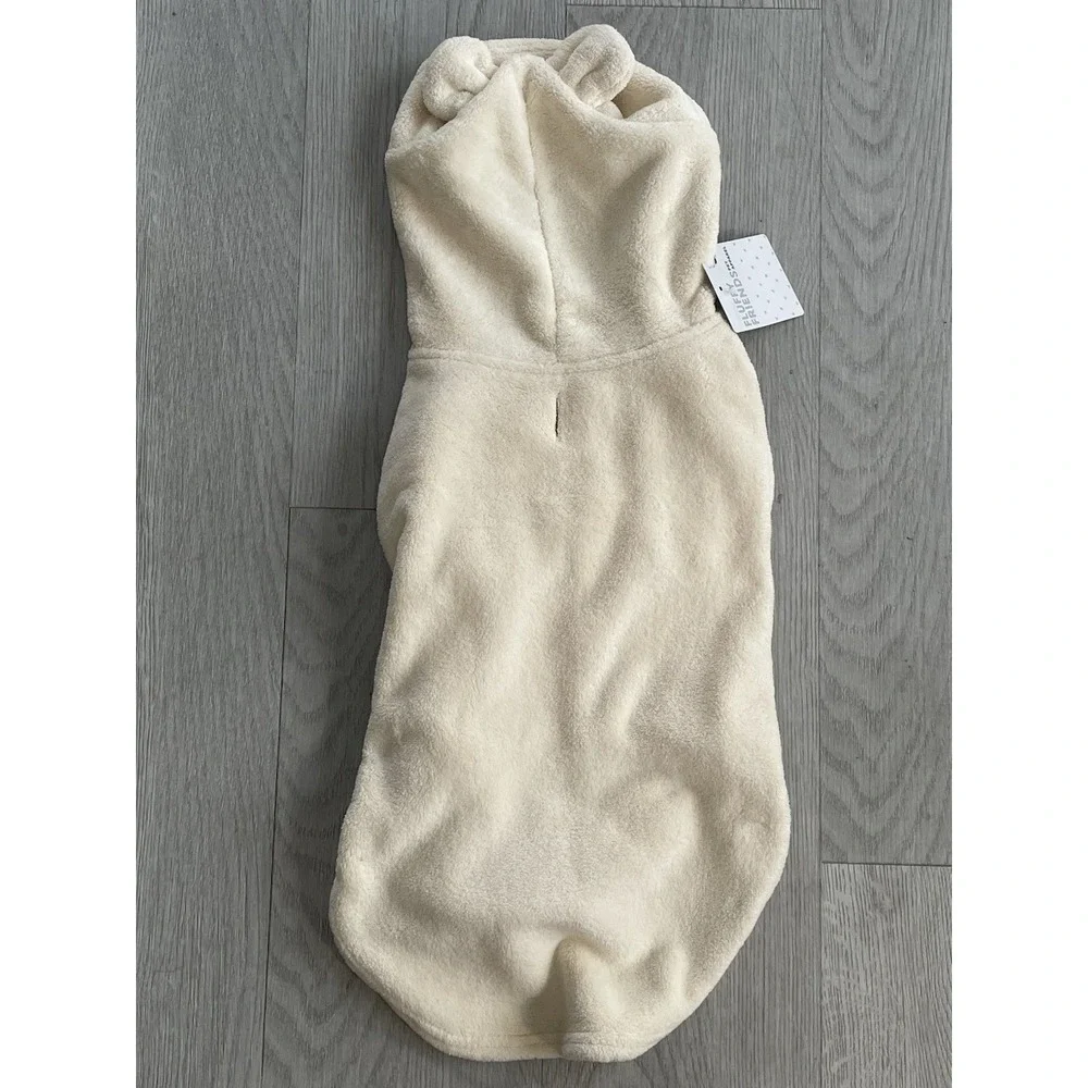 NEW Fluffy Friends - Cute Polar Bear Dog Pet Animal Warm Comfy Costume -‎ Size L